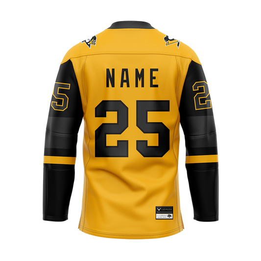 Pittsburgh Warriors Sublimated Jersey Customized Yellow