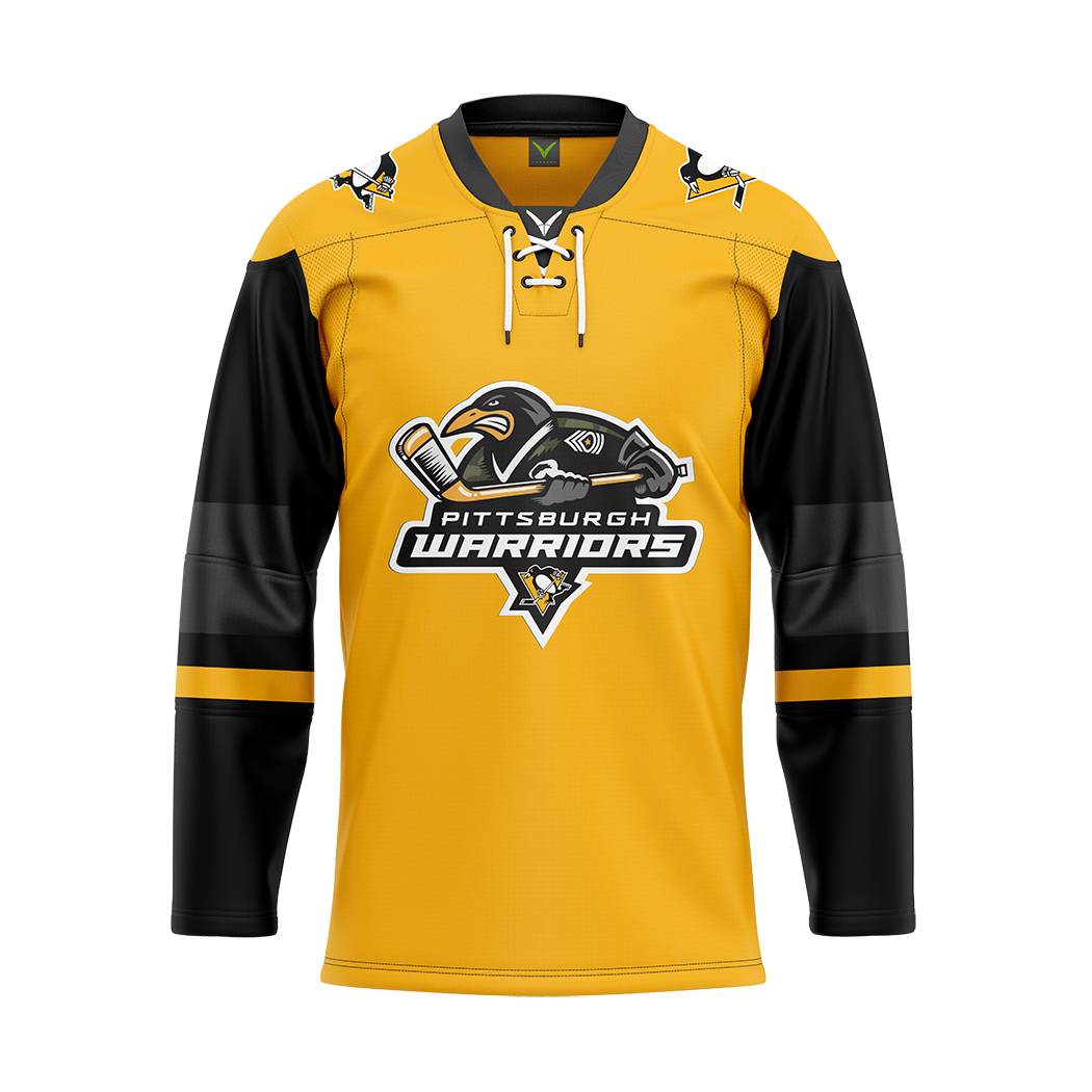 Pittsburgh Warriors Sublimated Jersey Yellow