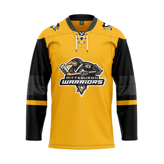 Pittsburgh Warriors Sublimated Jersey Yellow