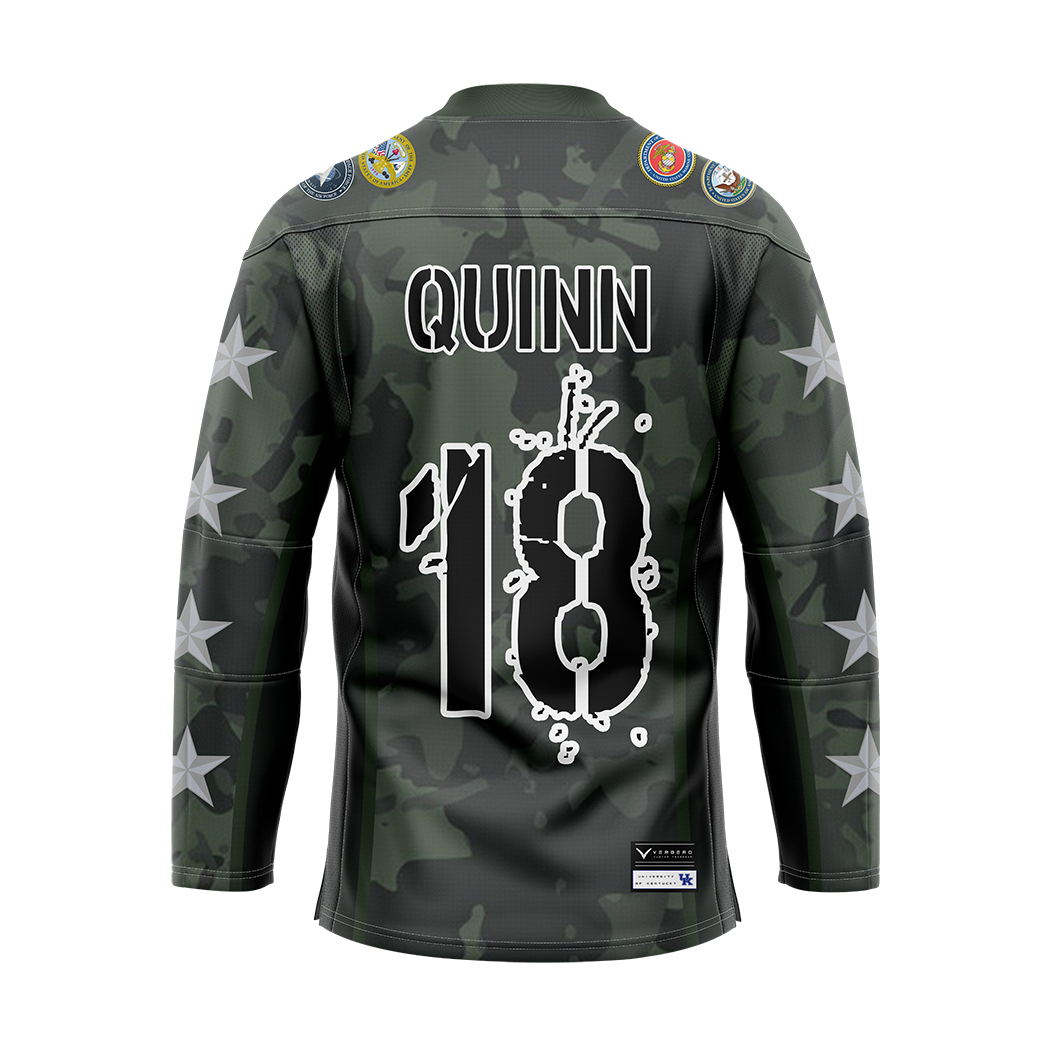 Custom Kentucky Military Appreciation Authentic Sublimated Jersey