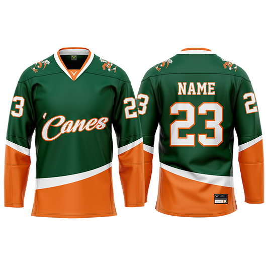 Miami Women's Custom Green Sublimated Jersey