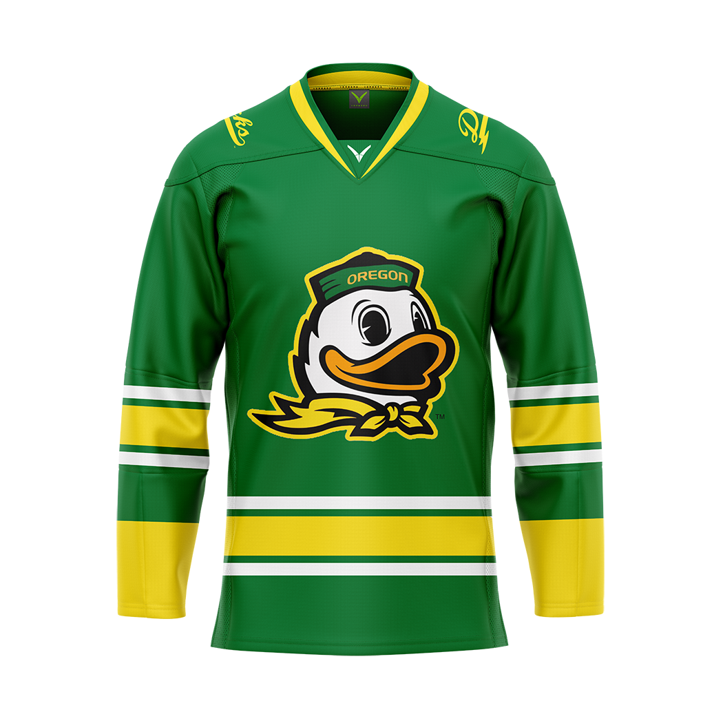 Oregon Green Authentic Sublimated With Twill Jersey