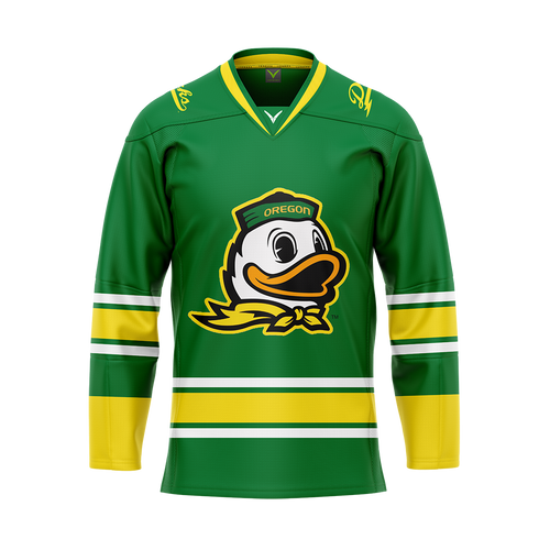 Oregon Green Authentic Sublimated With Twill Jersey