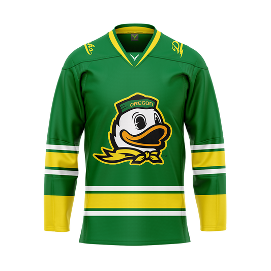 Oregon Green Authentic Sublimated With Twill Jersey