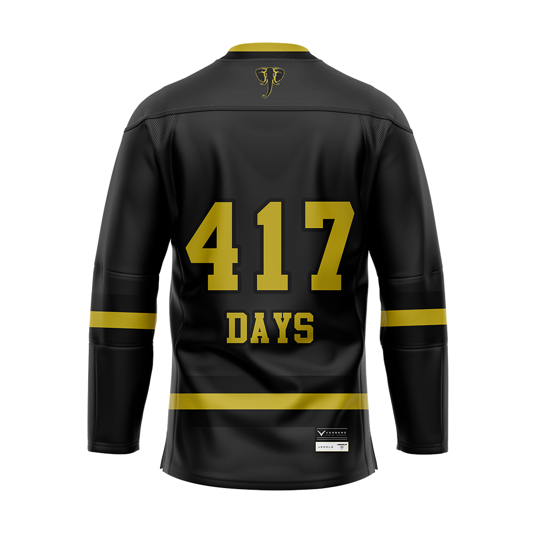 Going Gold Dark Sublimated With Twill Authentic Jersey