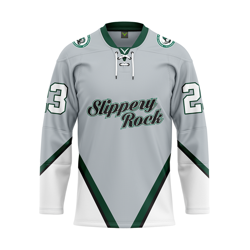 Custom Slippery Rock Gray Replica Jersey