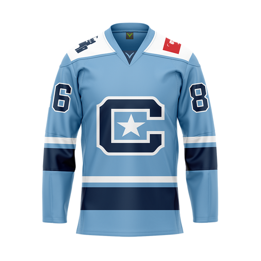 Citadel Blue Custom Replica Sublimated Jersey