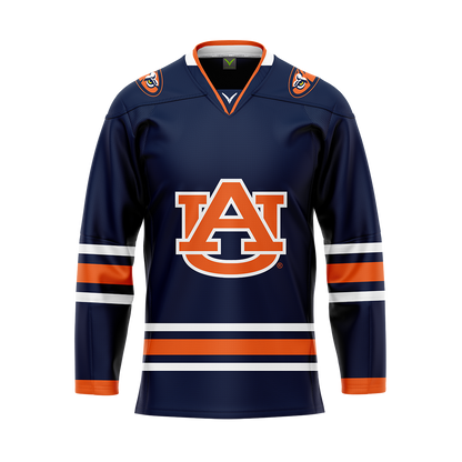 Auburn Dark Authentic Sublimated With Twill Replica Jersey