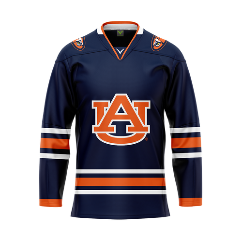 Auburn Dark Authentic Sublimated With Twill Replica Jersey