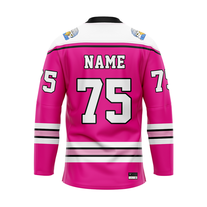 ERAU Pink Breast Cancer Awareness Custom Replica Sublimated Jersey