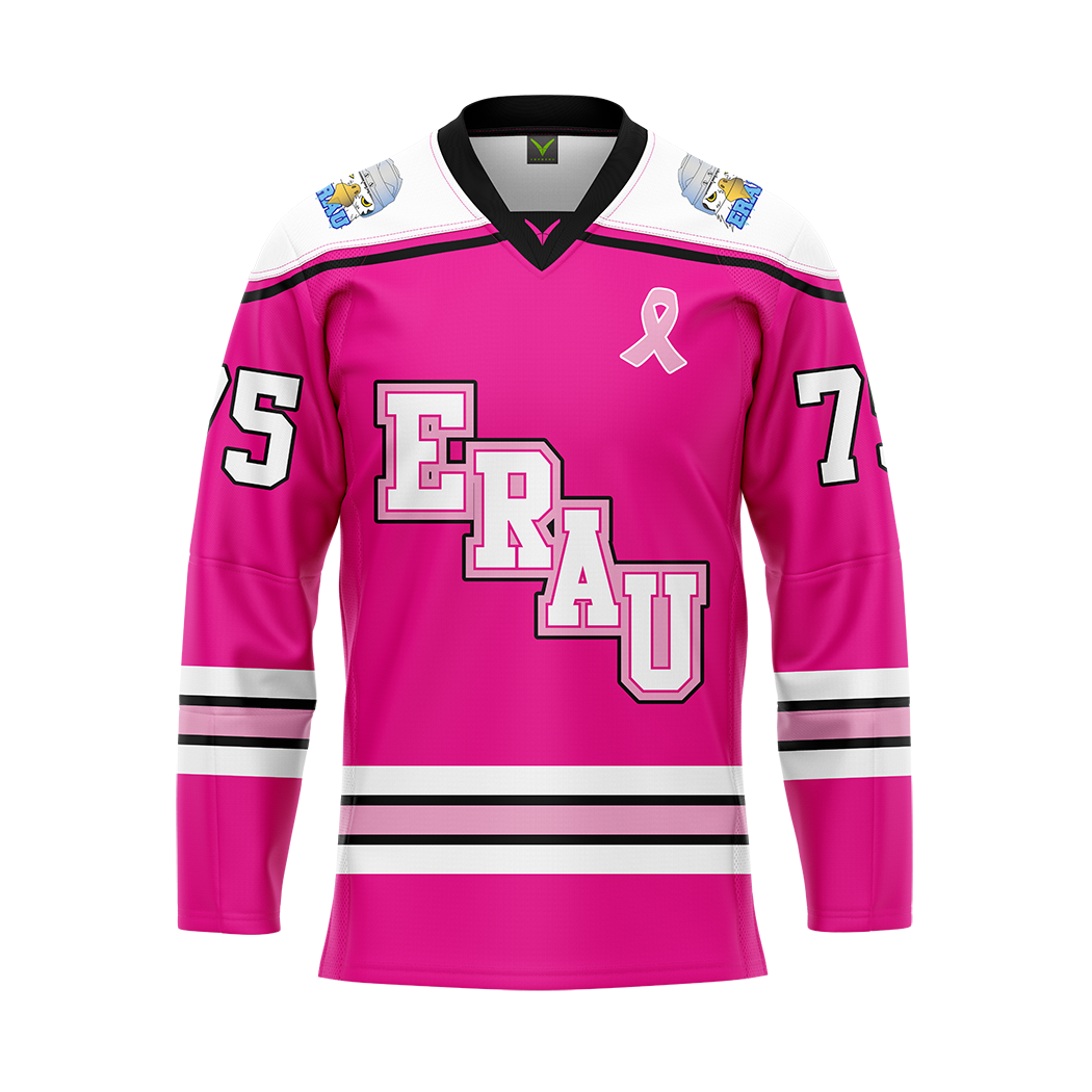 ERAU Pink Breast Cancer Awareness Custom Replica Sublimated Jersey