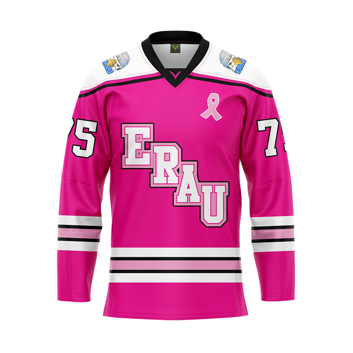 ERAU Pink Breast Cancer Awareness Custom Replica Sublimated Jersey