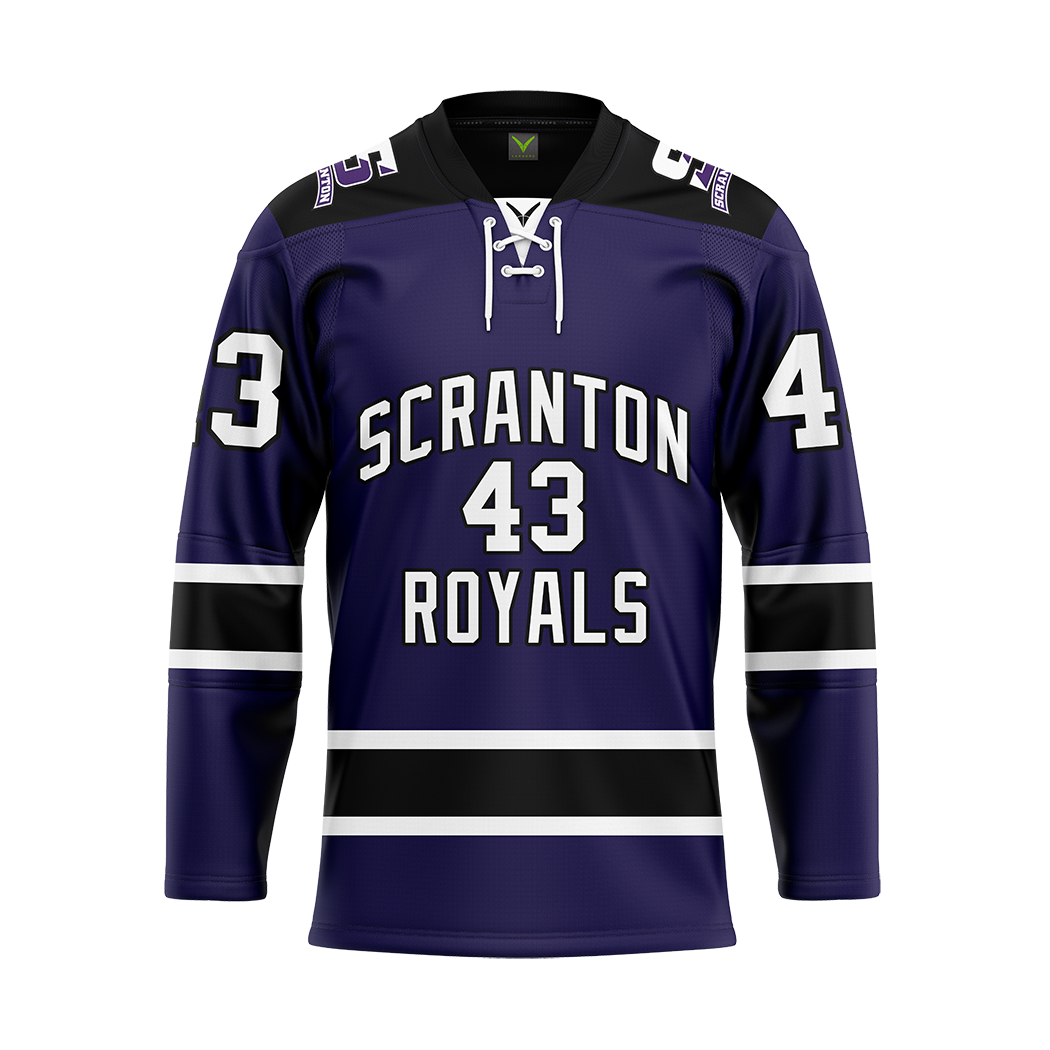Custom Scranton Purple Sublimated Replica Jersey