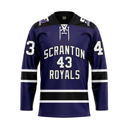 Custom Scranton Purple Sublimated Replica Jersey