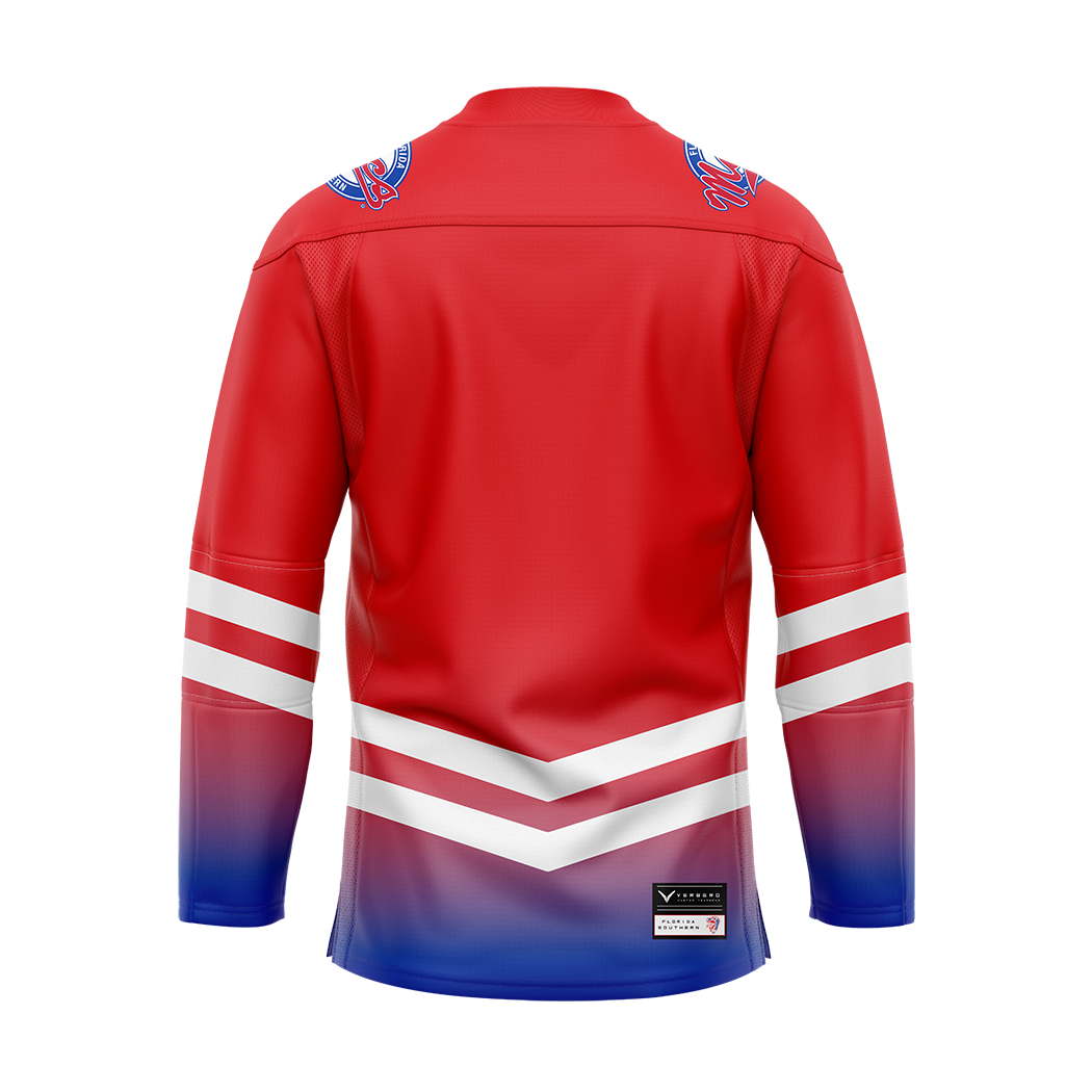 Florida Southern Hockey Red Replica Sublimated Jersey
