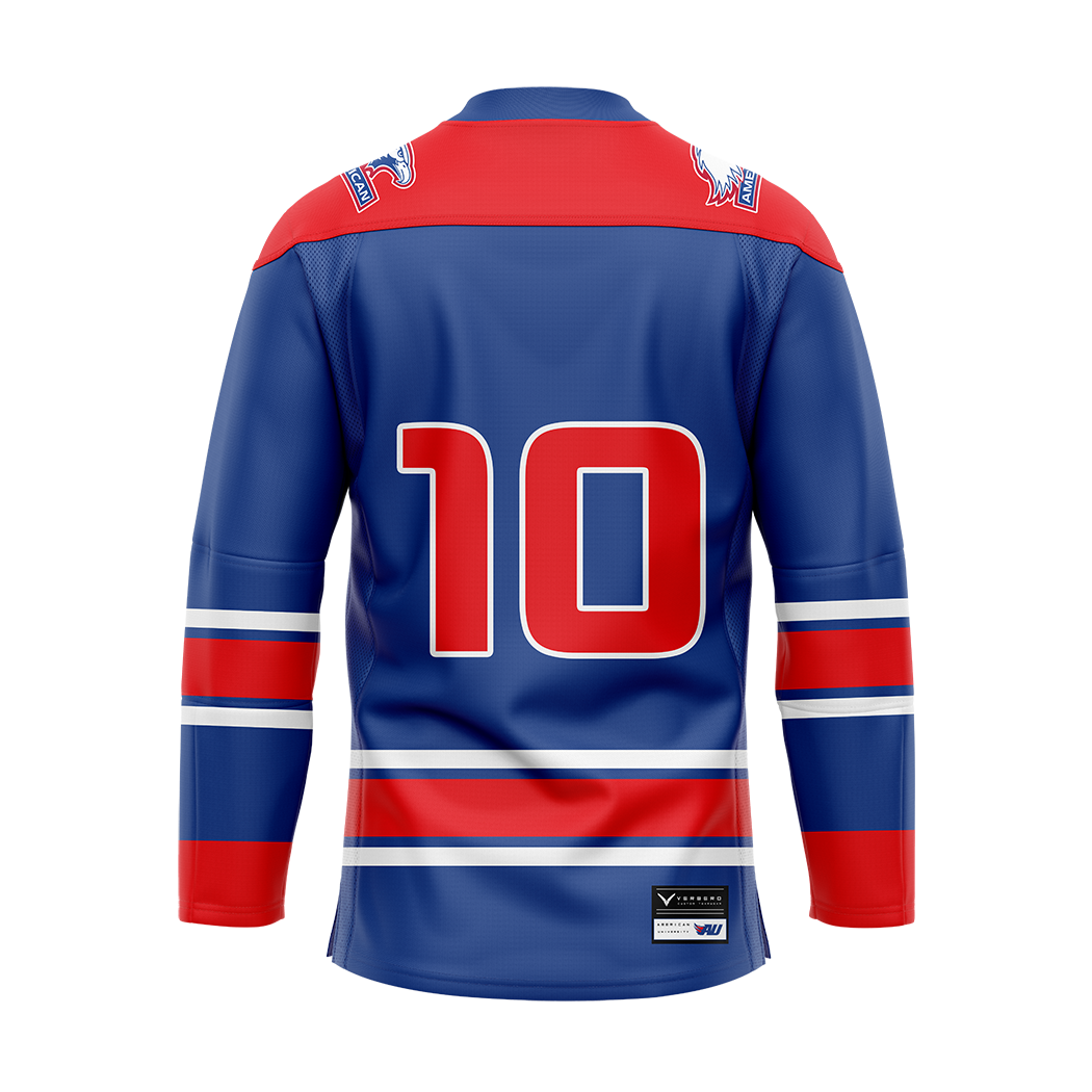Custom American University Dark Sublimated With Twill Authentic Jersey