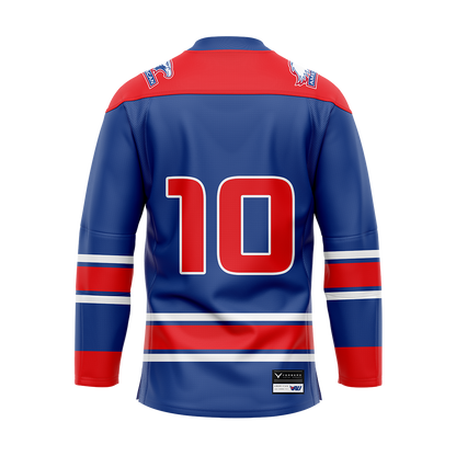 Custom American University Dark Sublimated With Twill Authentic Jersey