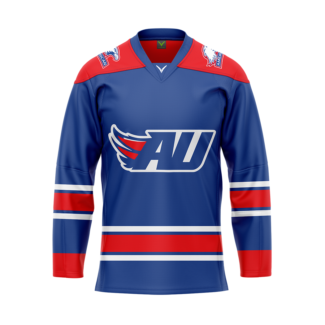 American University Dark Sublimated With Twill Authentic Jersey