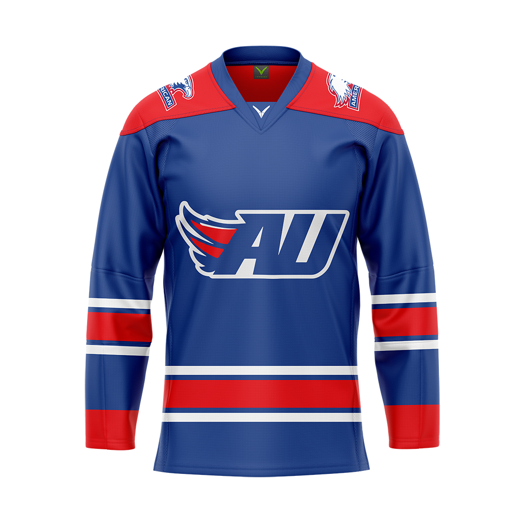Custom American University Dark Sublimated With Twill Authentic Jersey