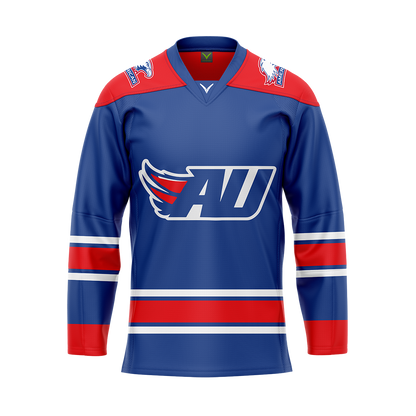 Custom American University Dark Sublimated With Twill Authentic Jersey