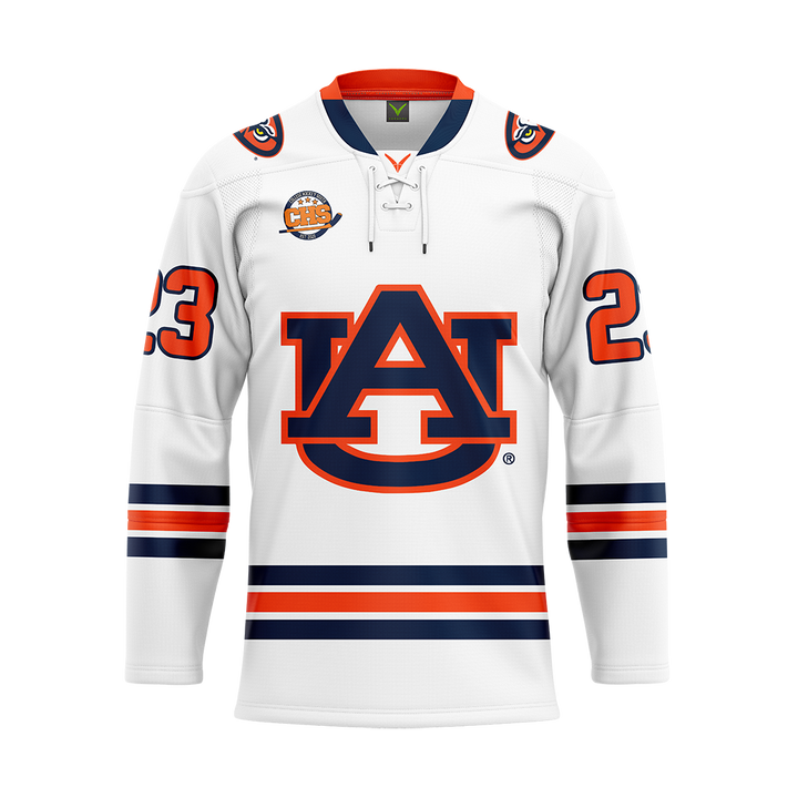 Auburn Womens Ice Hockey White Replica Sublimated Jersey