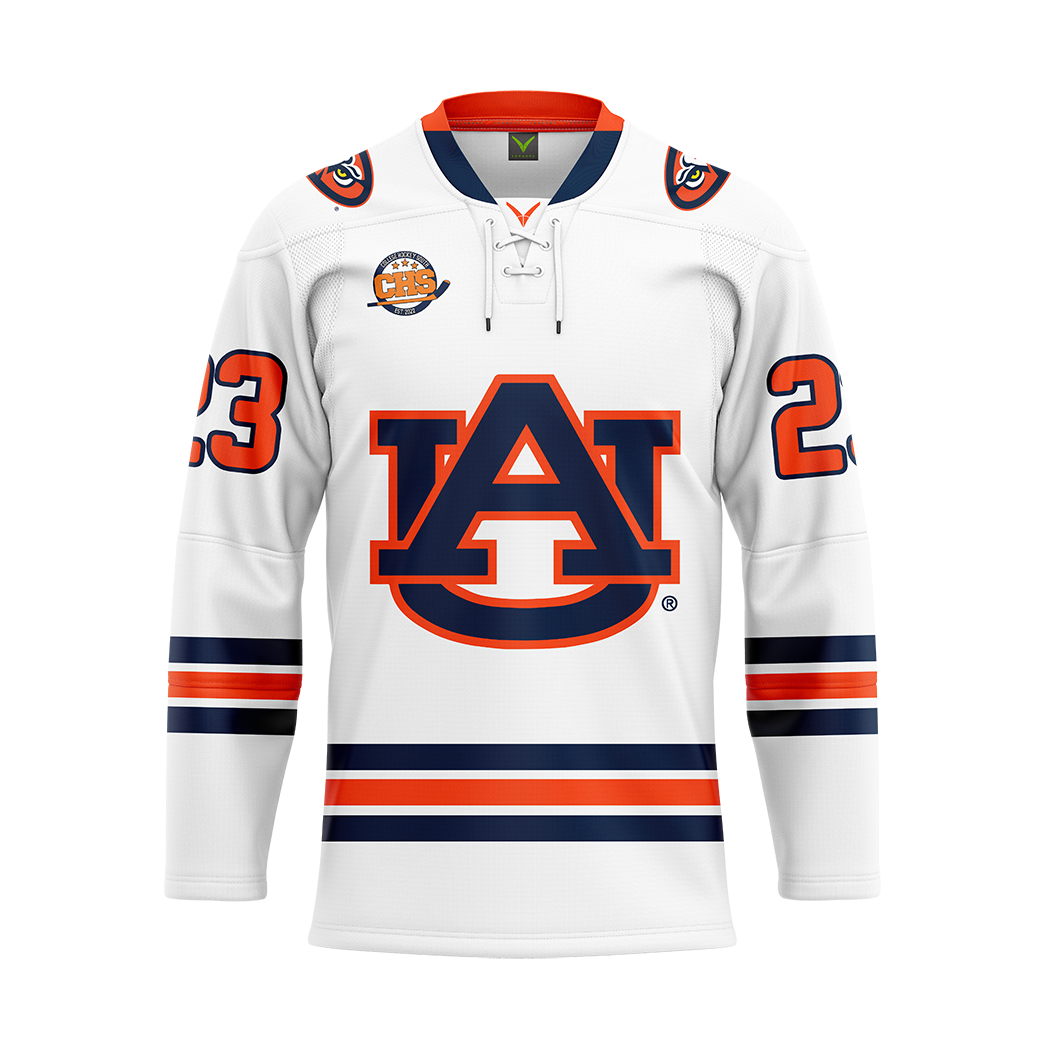 Auburn Womens Ice Hockey White Replica Sublimated Jersey