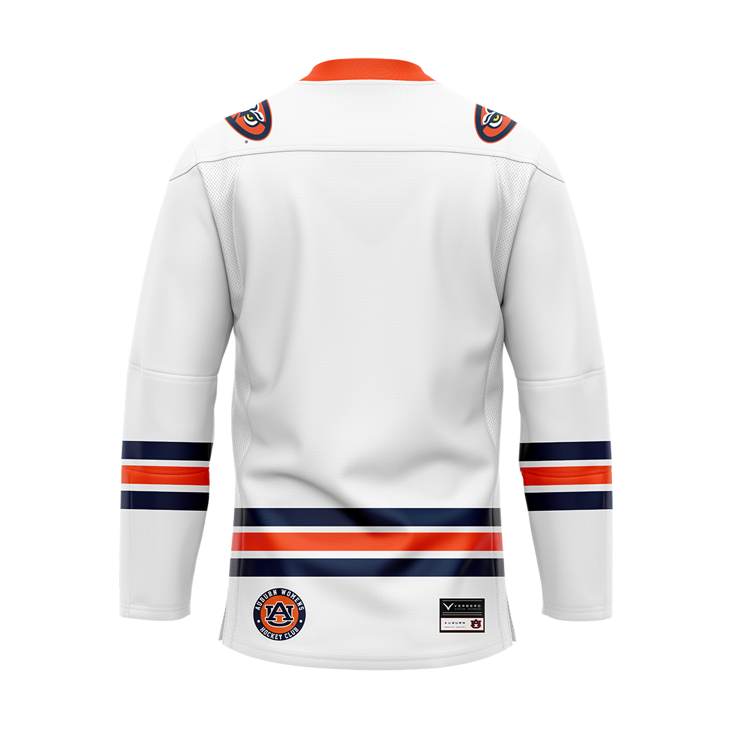 Auburn Womens Ice Hockey White Replica Sublimated Jersey