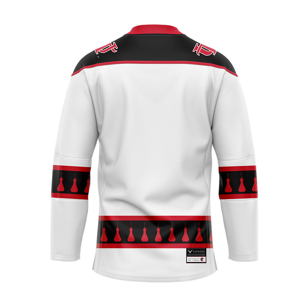 University of Tampa White Womens Hockey Authentic Sublimated Jersey