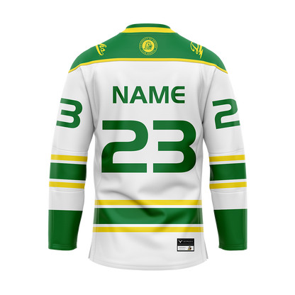 Oregon White Custom Authentic Sublimated With Twill Jersey