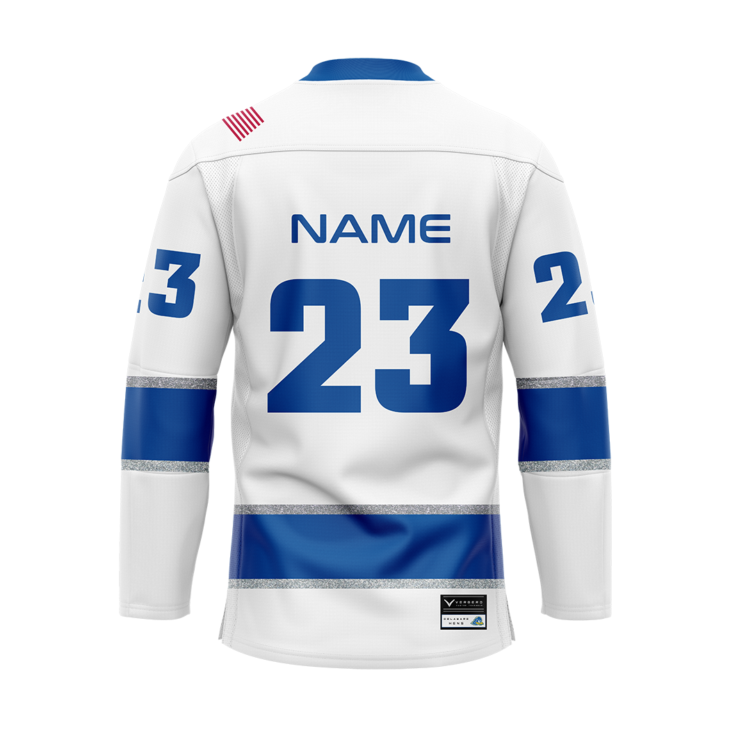 Delaware Hockey Custom Sublimated with Twill Replica Jersey