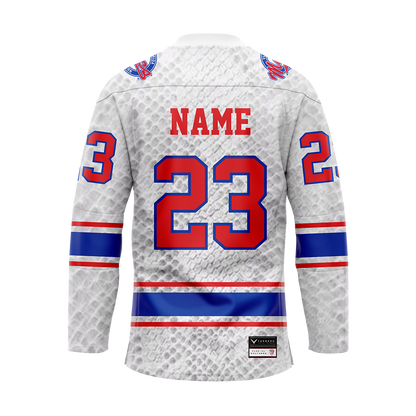 Florida Southern Hockey Gray Custom Replica Sublimated Jersey