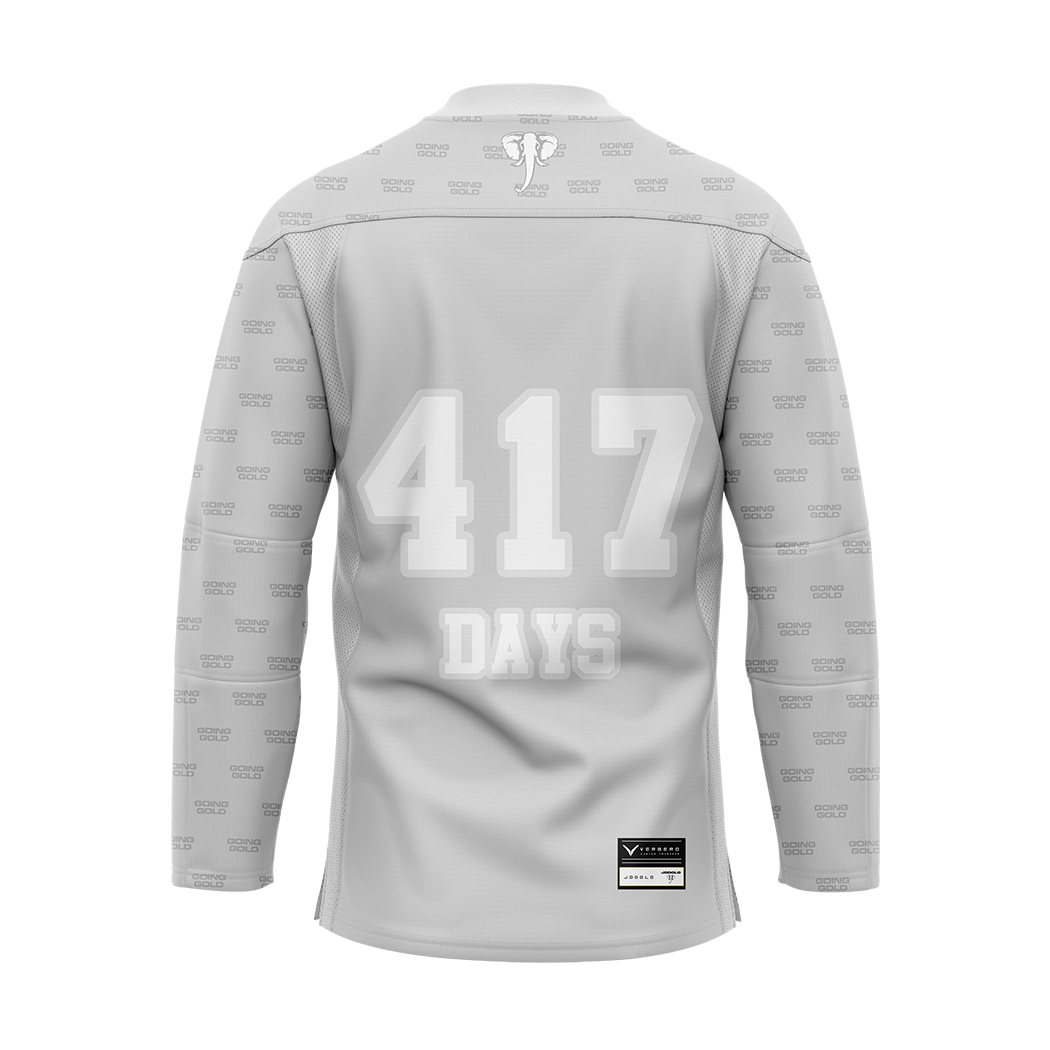 Jo Dolo Gray Sublimated With Twill Authentic Jersey