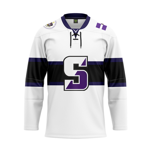 Scranton White Sublimated with Twill Replica Jersey