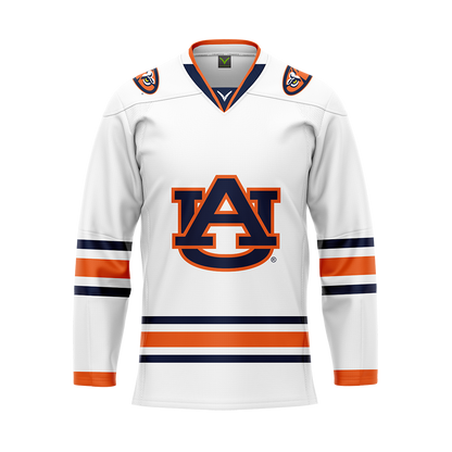 Auburn White Authentic Sublimated With Twill Replica Jersey