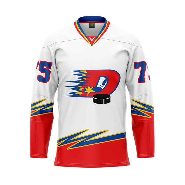 Dynamos White Sublimated Game Wear Jersey