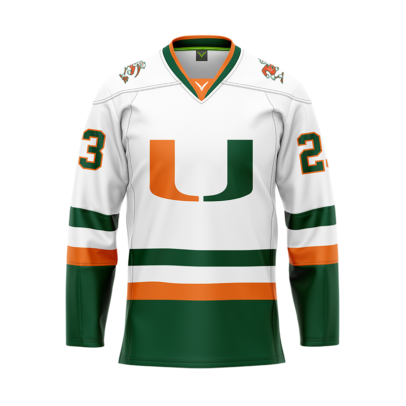 Miami Women's Custom White Sublimated Jersey