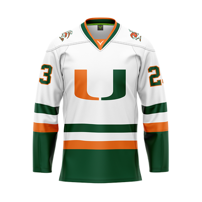 Miami Women's Custom White Sublimated Jersey