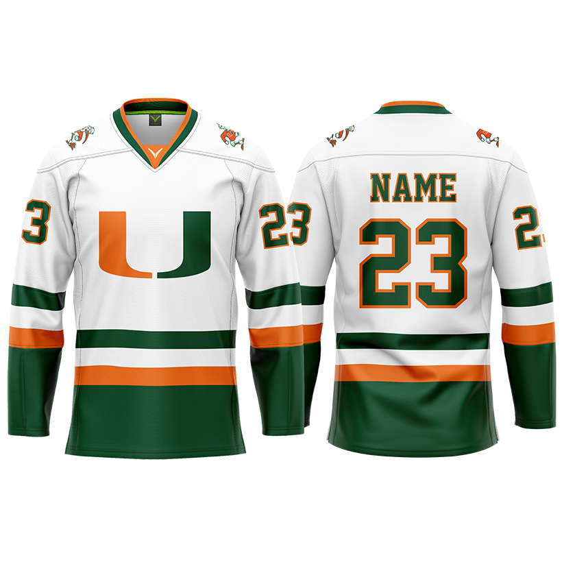 Miami Women's Custom White Sublimated Jersey