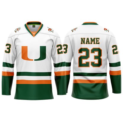 Miami Women's Custom White Sublimated Jersey