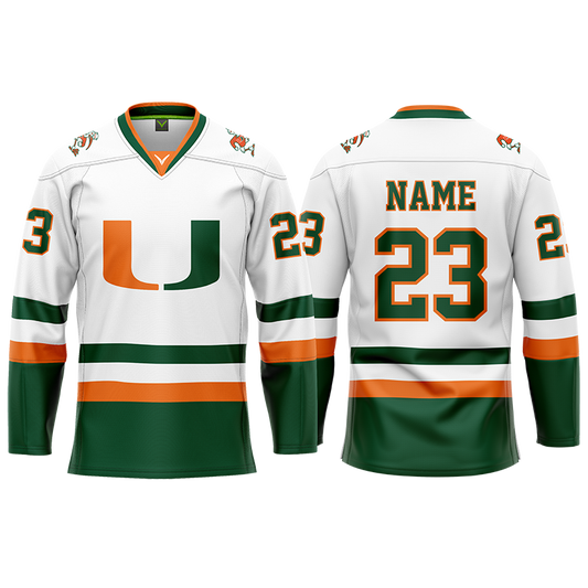 Miami Women's Custom White Sublimated Jersey