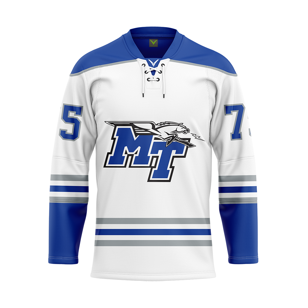 MTSU White Custom Sublimated Authentic Replica Jersey