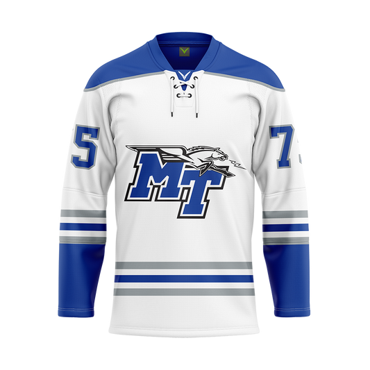 MTSU White Custom Sublimated Authentic Replica Jersey