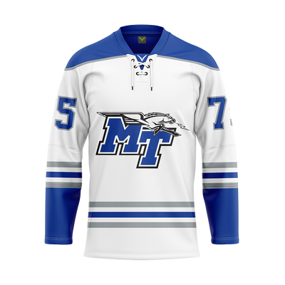MTSU White Custom Sublimated Authentic Replica Jersey
