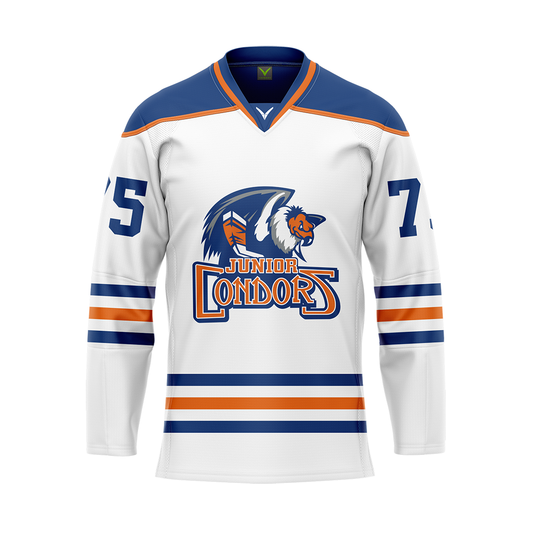 Bakersfield White Sublimated With Twill Authentic Jersey