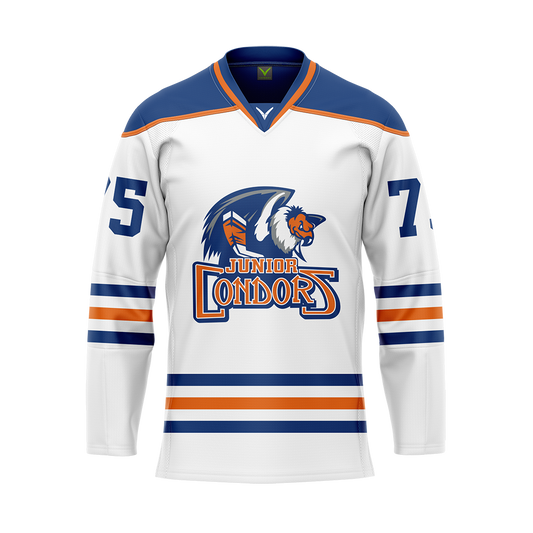 Bakersfield White Sublimated With Twill Authentic Jersey