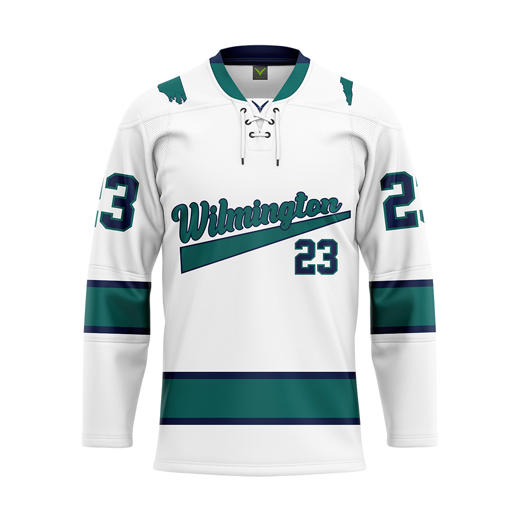 UNC-Wilmington White Sublimated Jersey Customized