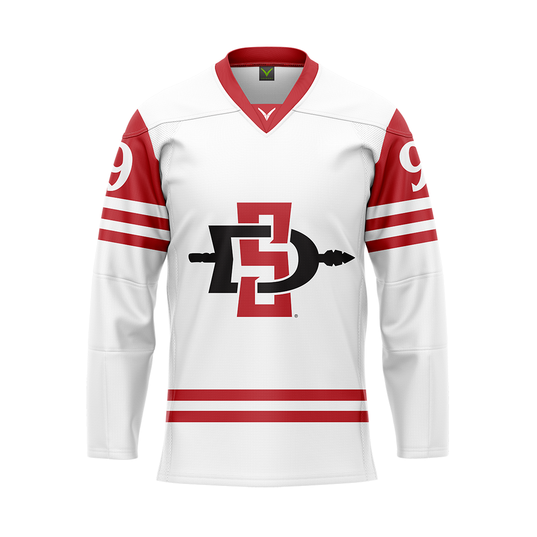 SDSU White Sublimated Replica Jersey Customized