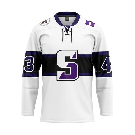 Custom Scranton White Sublimated Replica Jersey