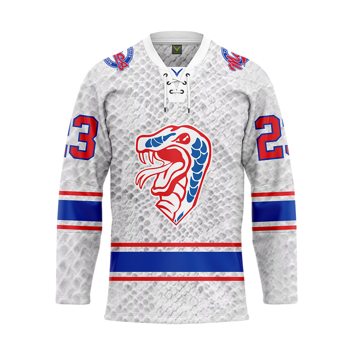 Florida Southern Hockey Gray Custom Replica Sublimated Jersey