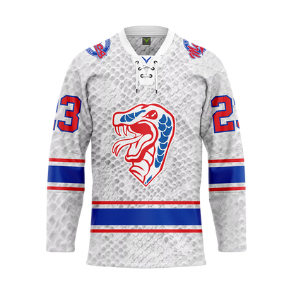 Florida Southern Hockey Gray Custom Replica Sublimated Jersey
